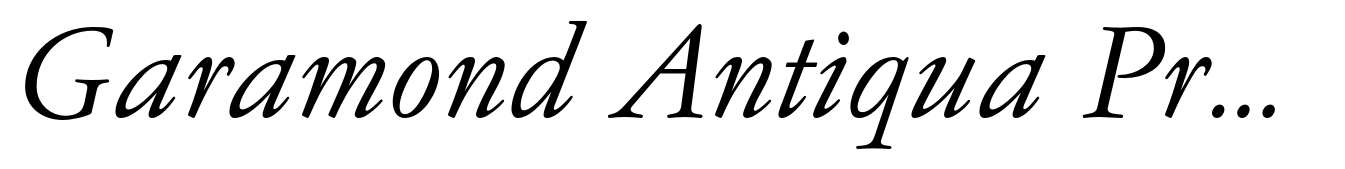 Garamond Antiqua Pro Italic
